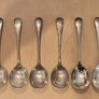 Antique XIX Century Nevada Silver Plated D&A (Daniel & Arter) Birmingham hallmarked Canteen Collectible Spoons Vintage Cutlery set of 6 Image 3