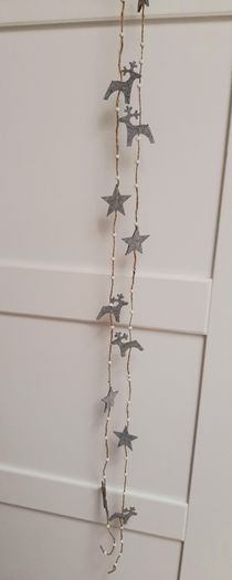 2026 Grey felt reindeer pendants