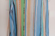 Gallery Long Sleeved Multicoloured Blouse Size 16
