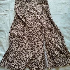Animal print skirt