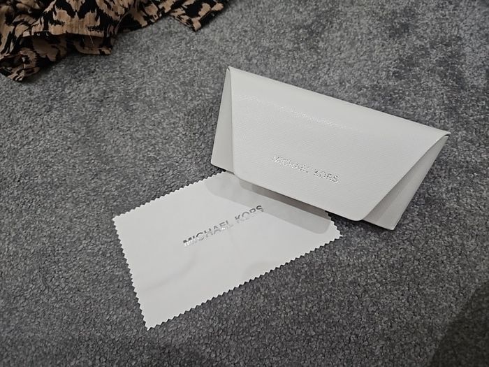 Michael Kors sunglasses case and cloth