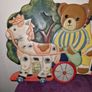 Vintage wooden hand painted bear wall hanging Image 2