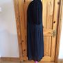 Boohoo Black pleated v neck midi dress Uk 20 postage included Image 3
