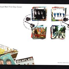 2007 Great Britain The Beatles Commemorative Stamps addressed First Day Cover (FDC) with Edinburgh pictorial cancel.