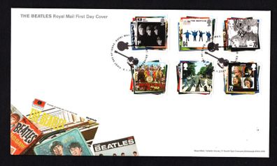 2007 Great Britain The Beatles Commemorative Stamps addressed First Day Cover (FDC) with Edinburgh pictorial cancel.
