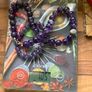 Beautiful Amethyst Protection Smooth Round Gemstone Beads with sterling silver necklace and bracelet  Stamped Image 5