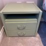 New 4ft Green Wood Bed -  option for new mattress & locker Image 3