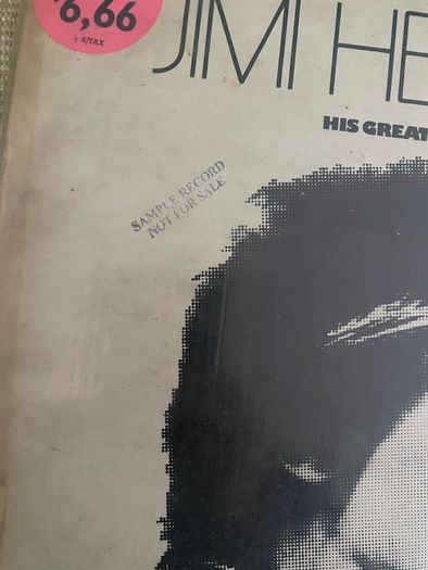 Jimi Hendrix Greatest Hits 1967 Promotional Copy