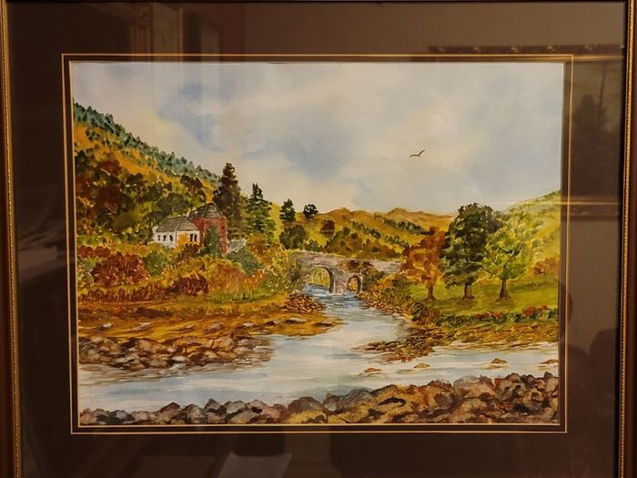 meeting of the waters watercolour