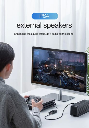 ORICO Multifunction USB External Digital Stereo Sound Card (3 AUX+Full Sound Control) (For PC/Laptop/PS/Mobile/Tablet) (Brand New/Warranty)