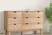 Drawer Cabinet OTTA 111x43x73.5cm Solid Wood Pine