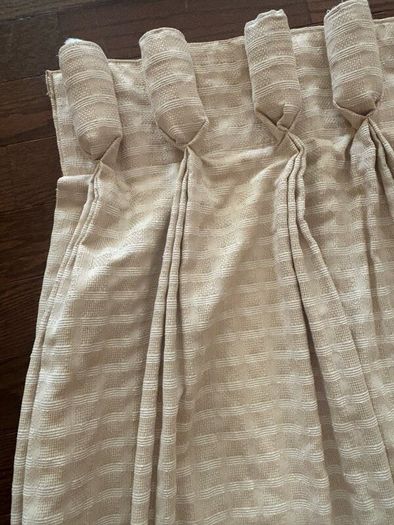Bespoke hand made Goblet pleat Curtains