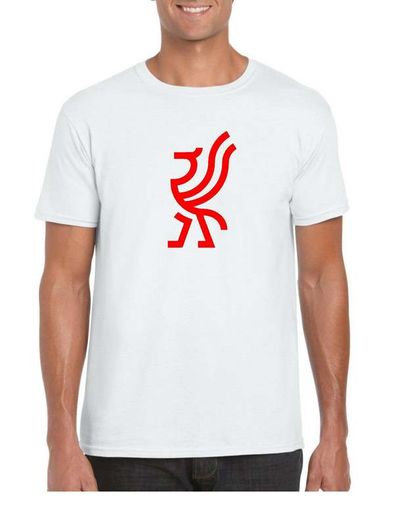 Unisex Liverpool Retro Style Football Shirt White Red Mens (S-XXL) LFC