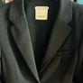 Pinko black suit with leather detail Image 5