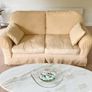 Two 2-seater linen sofas Image 4