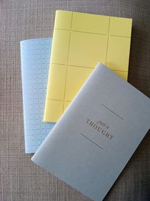 Kikki K A5 notebooks x 3 with stickers RRP 25 euro all new and never used and in excellent condition with FREE STANDARD POSTAGE INCLUDED