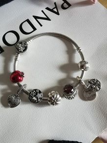 Pandora silver charm bracelet - Genuine
