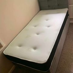 Brand New Stylish Single Divan Beds.. Multiple Options Of Headboards. Tufted Memory Foam Mattresses Available. Drawers Storage Available