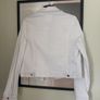 Women's MNG white denim jacket Image 3