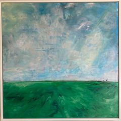 XL Original painting Framed 104cm original Art Irish Art 104x104x6cm New Artwork