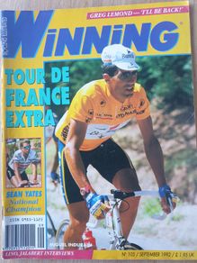 Winning Bicycle Racing Illustrated magazine September 1992