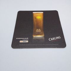 Carling Lager : Beer Mat/Coaster