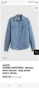 Levi's Iconic Western button-down shirt size S