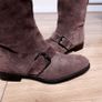 Tods Brown Knee High Suede Buckle Boots Size 36.5 EU Image 6