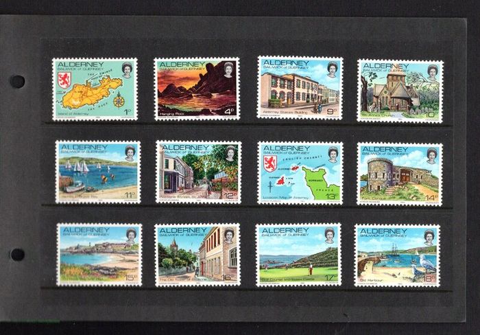 1983 Alderney Island Scenes Definitive Stamp Presentation Pack