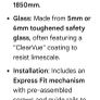 Flair chrome shower door Image 2