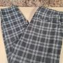 mens HOLLISTER Check trousers pants jeans stretchy denim cropped taper Size Large Image 2
