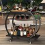 Drinks Trolley for Kitchen, Bar, Dining Room, Living Room, 76 W x 40.5 D x 84 H cm, Vintage Image 9