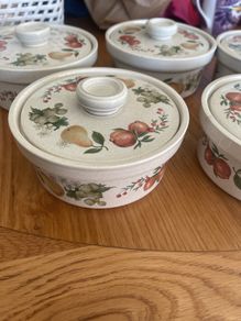Wedgewood quince jam pots