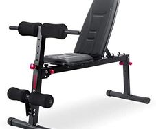 Foldable multifunctional weight bench flat bench, sit-up bench, 18-way adjustable, water-repellent, fit, abdominal trainer, load capacity up to 500 kg