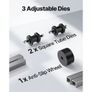Tubing Rolling Bender 3.8 cm Tubing Rolling Bender Manual Square & Rectangular Tube Bender 14 Gauge Roller Tubing Roller Flat Bar Bender For Mild Image 3