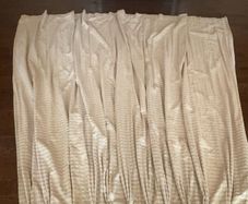 Bespoke hand made Goblet pleat Curtains
