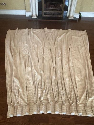 Bespoke hand made Goblet pleat Curtains