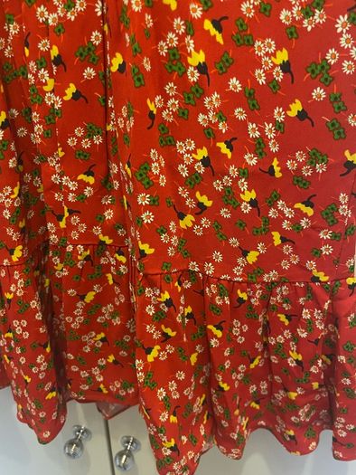 Whistles floral red dress