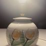 Hand thrown Irish pottery lamp with tulip design Image 5