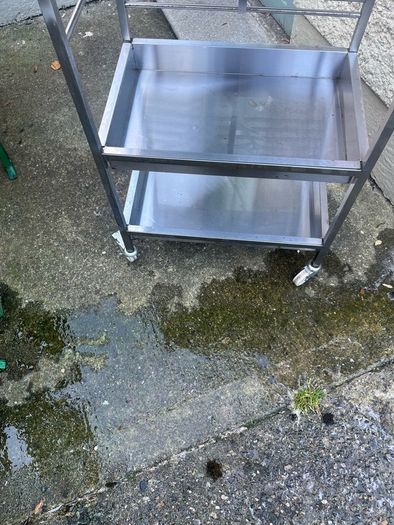 3 Tier stainless steel trolley