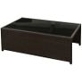 8 Piece Garden Lounge Set with Cushions Poly Rattan Brown Image 7