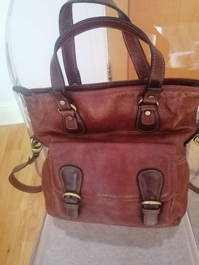 Satchel style bag - real leather