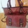 Brown Leather Bag - Satchel style Image 5