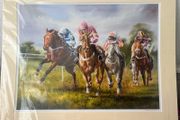 Racing Print by Susan Mary Webb limited edition Signed