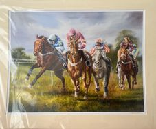 Racing Print by Susan Mary Webb limited edition Signed