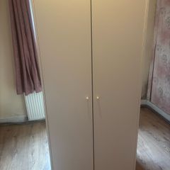 White 2 Door IKEA Kleppstad Wardrobe