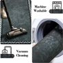 Runner Rug Non Slip Washable Long Door Mat Indoor Runners for Kitchen Entryway Hall, Durable Carpet Runner with Rubber Backed, Grey & White, 66x180 cm Image 5
