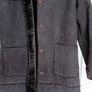 Chocolate Faux Fur Suede Long Coat Image 3