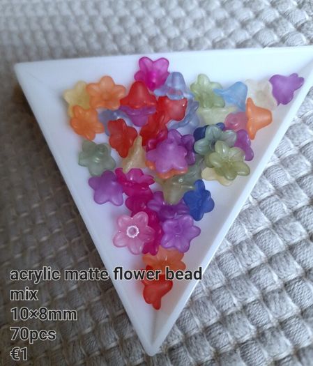 Acrylic flower beads.