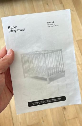 Little Buds Forest Kim Cot by Baby Elegance with mattress